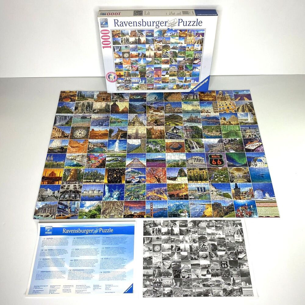Ravensburger‎ 1000 piece Jigsaw Puzzle 99 Beautiful Places On Earth COMPLETE
